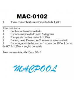 PLAYGROUND DE MADEIRA PLÁSTICA - MAC-0102