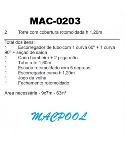 PLAYGROUND DE MADEIRA PLÁSTICA - MAC-0203