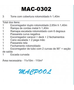 PLAYGROUND DE MADEIRA PLÁSTICA - MAC-0302