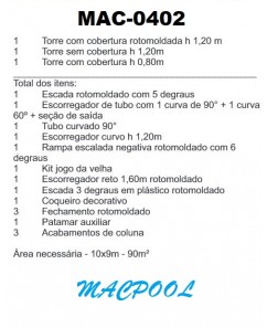 PLAYGROUND DE MADEIRA PLÁSTICA - MAC-0402
