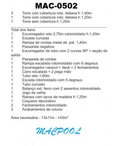 PLAYGROUND DE MADEIRA PLÁSTICA - MAC-0502