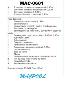 PLAYGROUND DE MADEIRA PLÁSTICA - MAC-0601